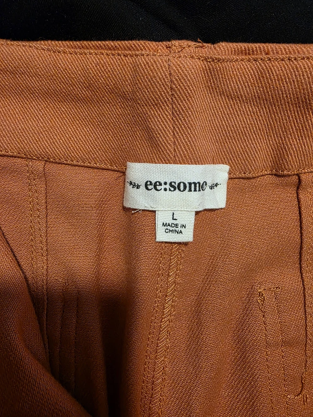 eesome Wide-Leg Jeans in Rust Orange - Picture 3 of 4